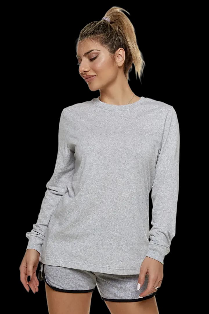 Μπλούζα UNISEX μακό #1349w - Γκρι