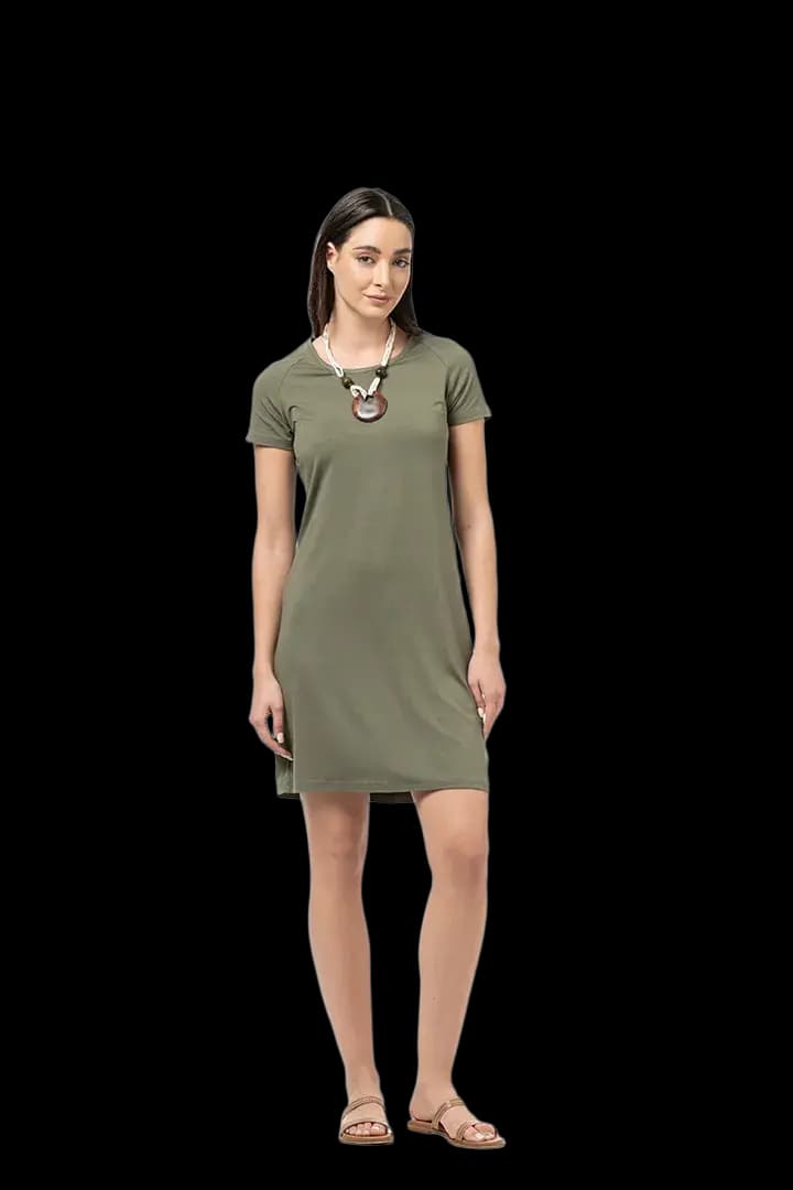Φόρεμα μανίκι ρεγκλάν #1440 - Χακί