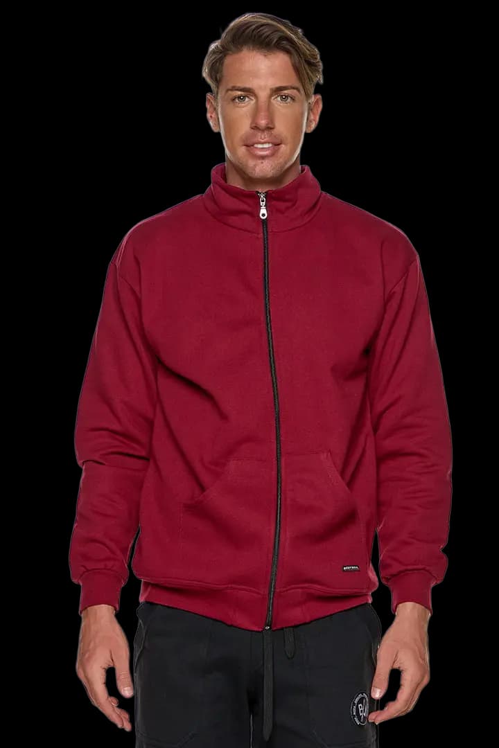 Ζακέτα φούτερ με γιακά #73 - Μπορντώ